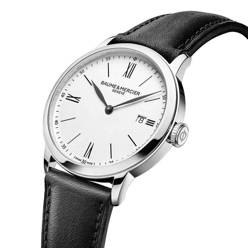 Classima 10884 Quartz 40mm - White on Leather Strap