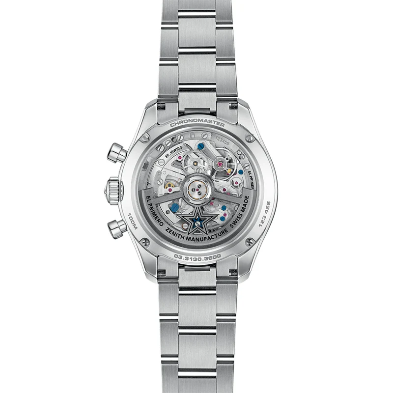 Chronomaster Sport Skeleton 41mm - Grey, Black Bezel on Bracelet and Additional Rubber Strap