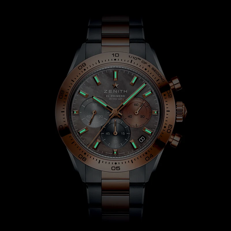 Chronomaster Sport Two-Toned Rose Gold Limited Edition 41mm - Silver, Mother-of-Pearl on Bracelet