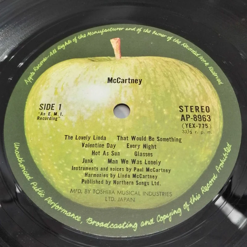 Apple Records MCCARTNEY AP-8963