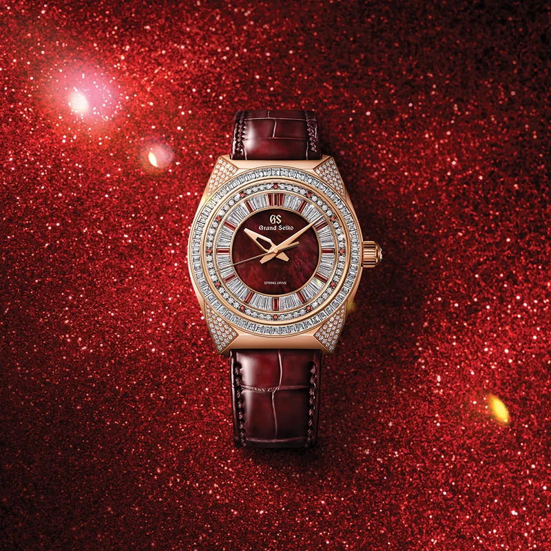 SBGD228 Masterpiece "Red Lion" Manual Spring Drive 18K Rose Gold w/ Diamonds Limited Edition 44.5mm - Red on Leather Strap