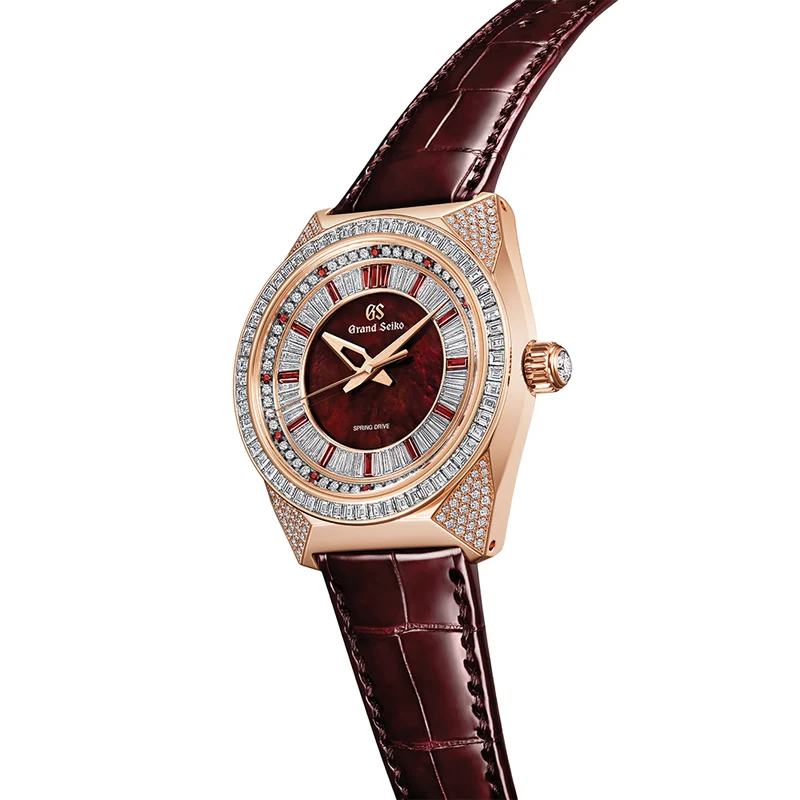 SBGD228 Masterpiece "Red Lion" Manual Spring Drive 18K Rose Gold w/ Diamonds Limited Edition 44.5mm - Red on Leather Strap