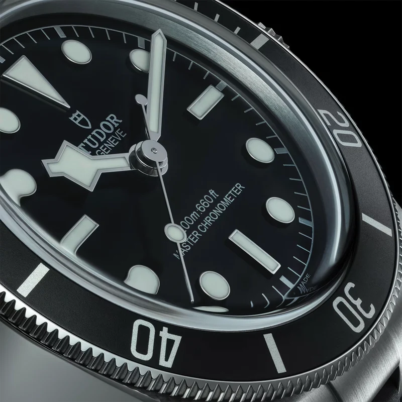 Black Bay 41mm - Black, Black Bezel on Rubber Strap