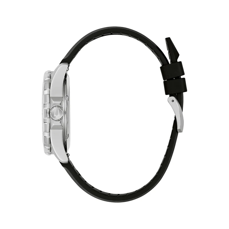 Marine Star Series B 41mm - Black on Rubber Strap