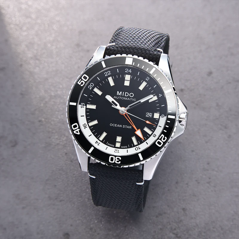 Ocean Star GMT 44mm - Black on Fabric Strap