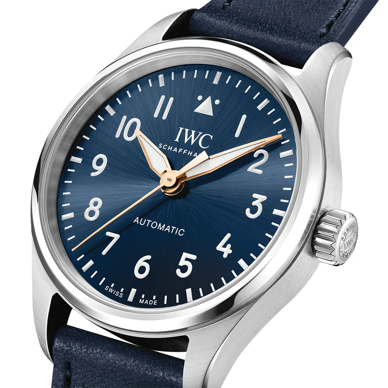 Pilot's Watch Automatic Le Petit Prince 36mm - Blue on Leather Strap