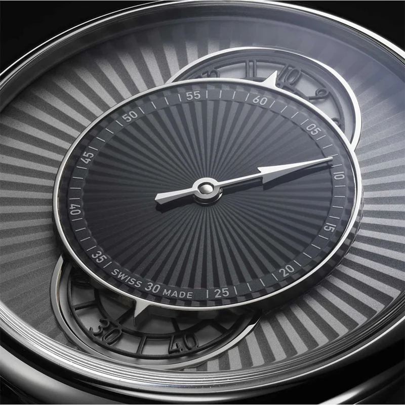 Le Régulateur Esprit Flinqué Limited Edition 39mm - Grey on Leather Strap