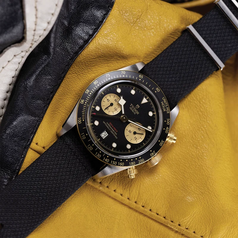 Black Bay Chrono S&G 41mm - Black on Fabric Strap