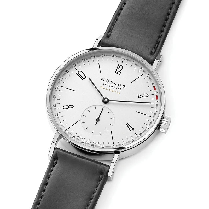 Tangente Neomatik Update 38.5mm - White on Leather Strap
