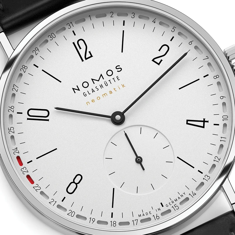 Tangente Neomatik Update 38.5mm - White on Leather Strap