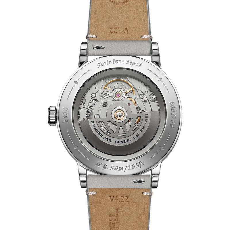 Millesime Small Seconds Tuxedo Dial 39mm - Red on Leather Strap