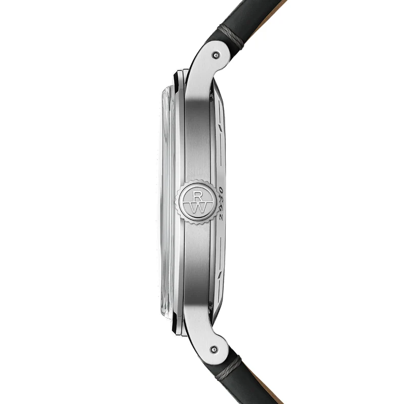 Millesime Small Seconds Tuxedo Dial 39mm - White on Leather Strap