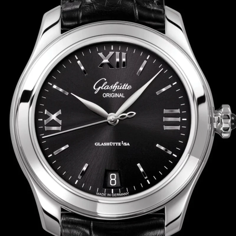 Lady Serenade 36mm - Black on Leather Strap