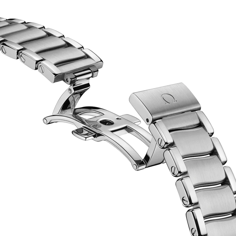 De Ville Ladymatic 34mm - White, Mother-of-Pearl w/ Diamonds and Diamond Bezel on Bracelet