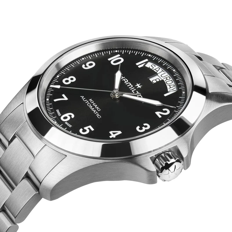 Khaki Field Auto 40mm - Black on Bracelet