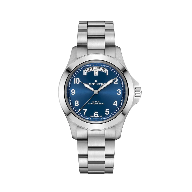 Khaki Field Auto 40mm - Blue on Bracelet