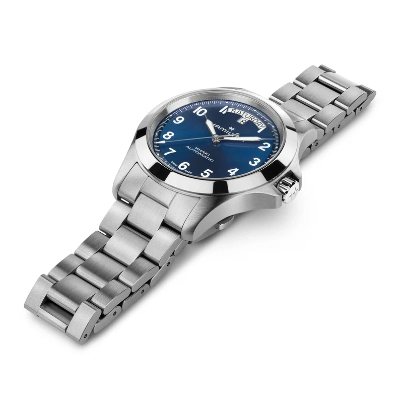 Khaki Field Auto 40mm - Blue on Bracelet
