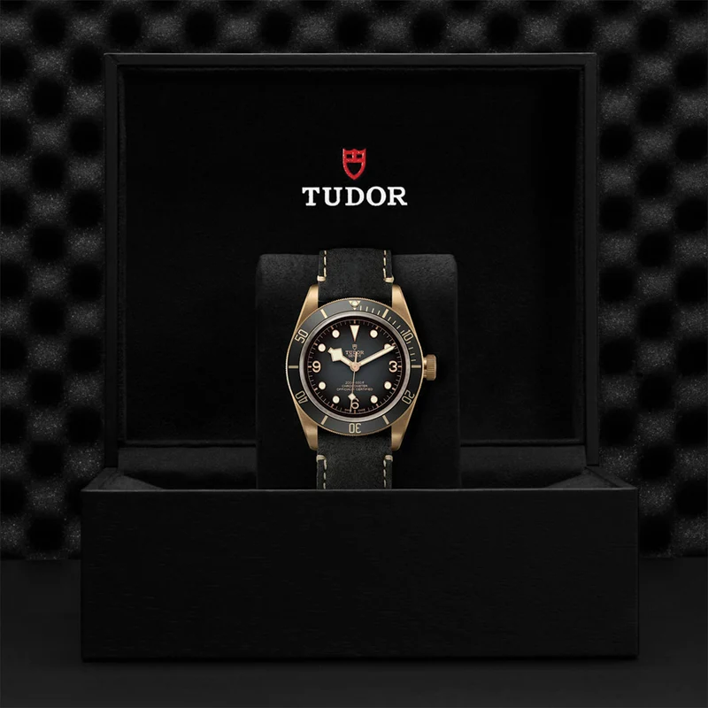 Black Bay Bronze 43mm - Slate Grey on Leather Strap