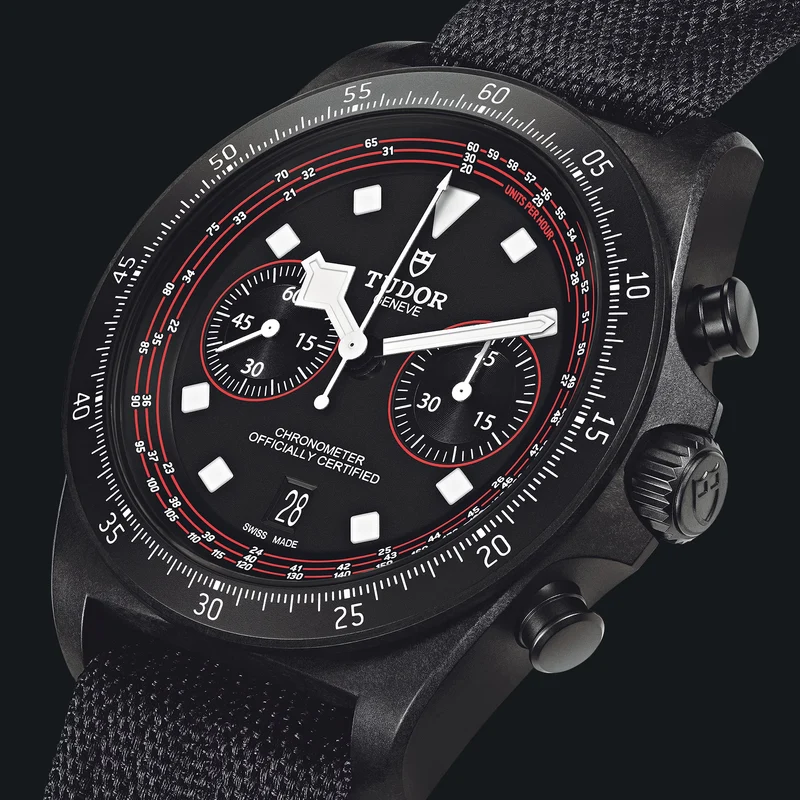 Pelagos FXD Chrono Carbon Composite 43mm - Black on Fabric Strap