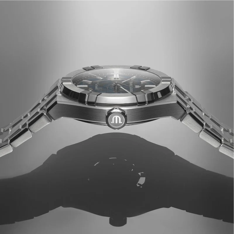 Aikon Automatic Skeleton 39mm - Blue on Bracelet