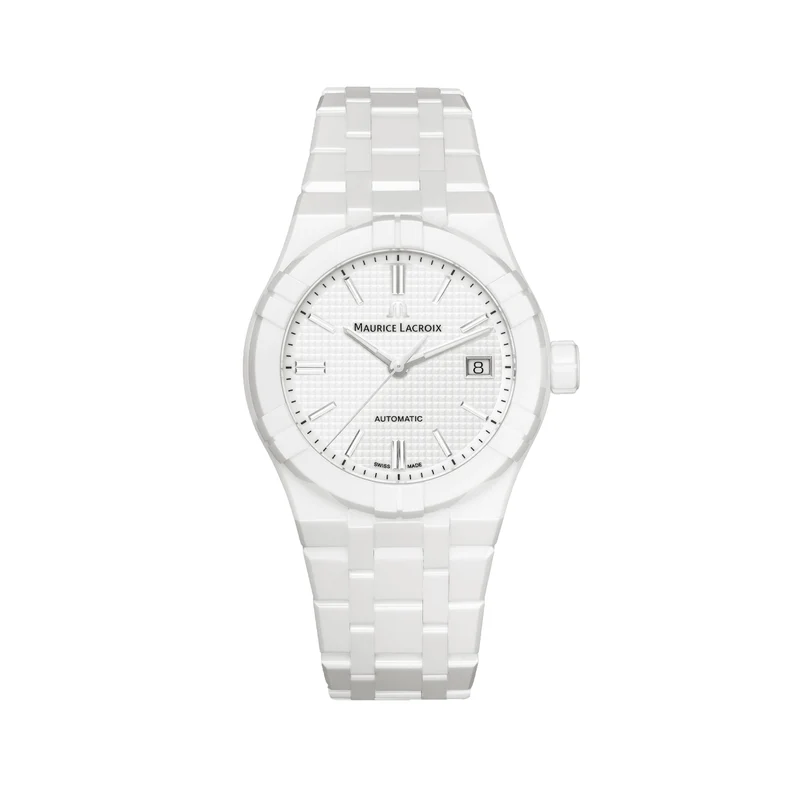 Aikon Automatic Ceramic 39mm - White on Bracelet