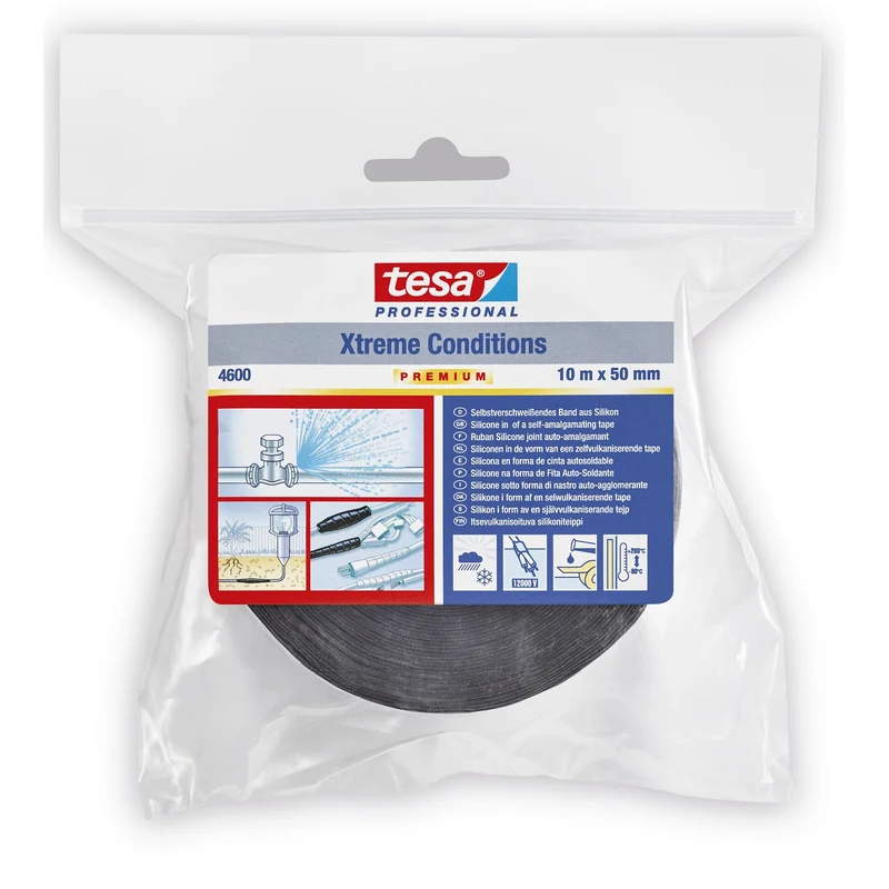 tesa 4600PRO Xtreme Conditions HD Silikonband, schwarz