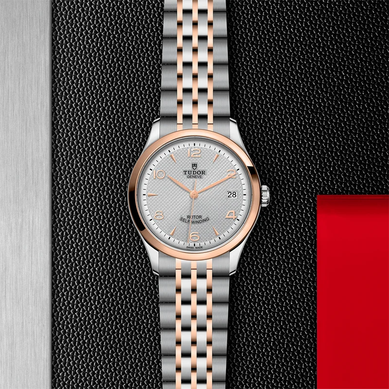 1926 Rose Gold Two-Tone 36mm - Silver on Bracelet