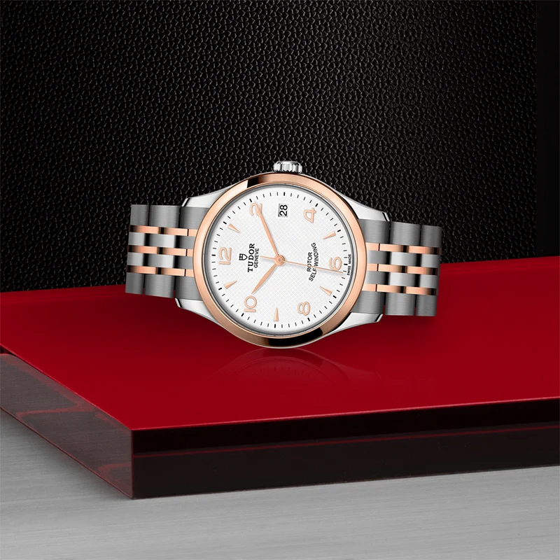 1926 Rose Gold Two-Tone 36mm - White on Bracelet
