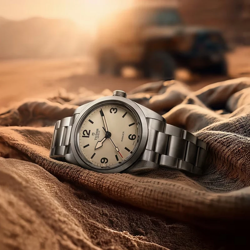Ranger 39mm - Beige on Bracelet