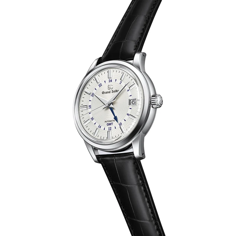 SBGM255 Elegance Automatic Mechanical GMT 39.5mm - White on Leather Strap