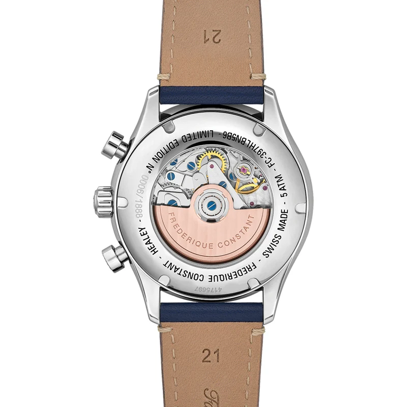Classics Vintage Rally Healey Automatic Chronograph Limited Edition 42mm - Blue on Leather Strap
