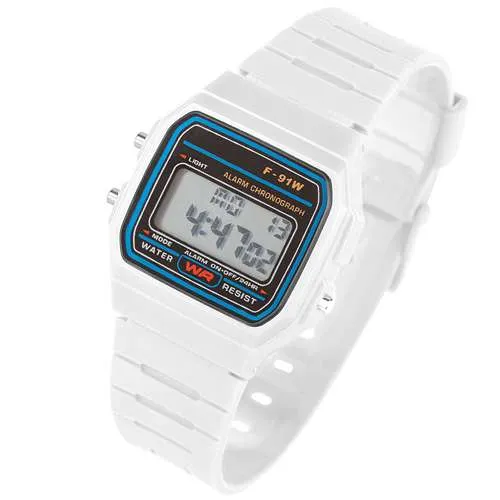 Digitale Silikon Uhr 80er Jahre Armbanduhr viele Funktionen
