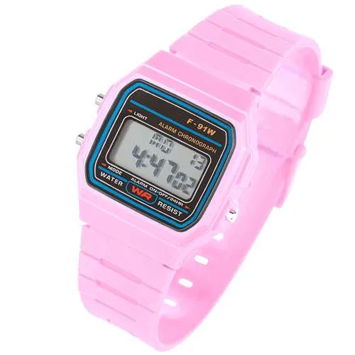 Digitale Silikon Uhr 80er Jahre Armbanduhr viele Funktionen