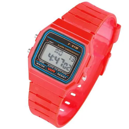 Digitale Silikon Uhr 80er Jahre Armbanduhr viele Funktionen