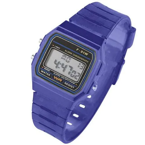 Digitale Silikon Uhr 80er Jahre Armbanduhr viele Funktionen