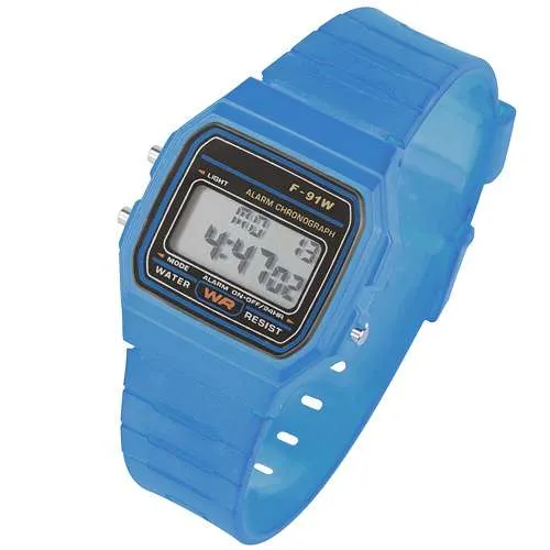 Digitale Silikon Uhr 80er Jahre Armbanduhr viele Funktionen