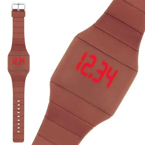 Digitale LED Touchscreen Silikon Uhr Armbanduhr Sportuhr