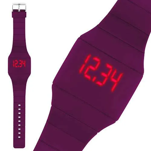 Digitale LED Touchscreen Silikon Uhr Armbanduhr Sportuhr