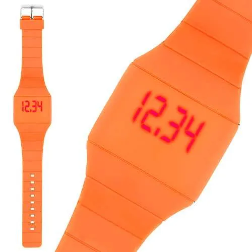 Digitale LED Touchscreen Silikon Uhr Armbanduhr Sportuhr