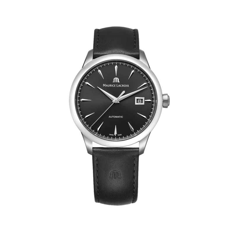 1975 Automatic 40mm - Black on Leather Strap