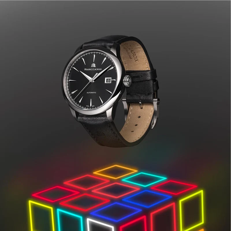 1975 Automatic 40mm - Black on Leather Strap