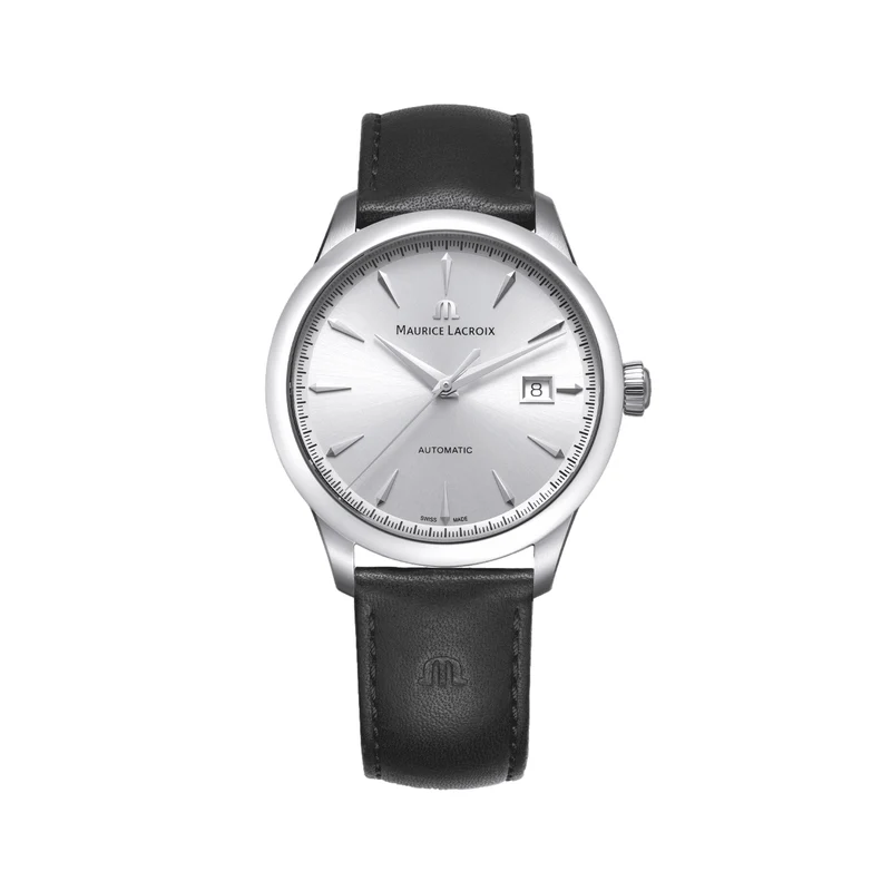 1975 Automatic 40mm - Silver on Leather Strap