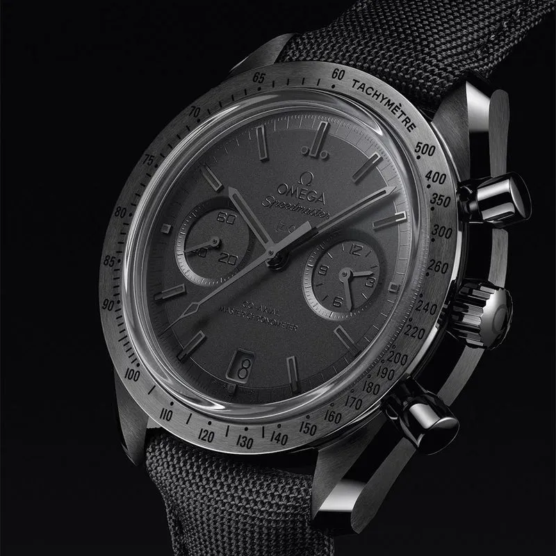 Speedmaster Dark Side of the Moon Black Ceramic 44.25mm - Full Black on Fabric Strap