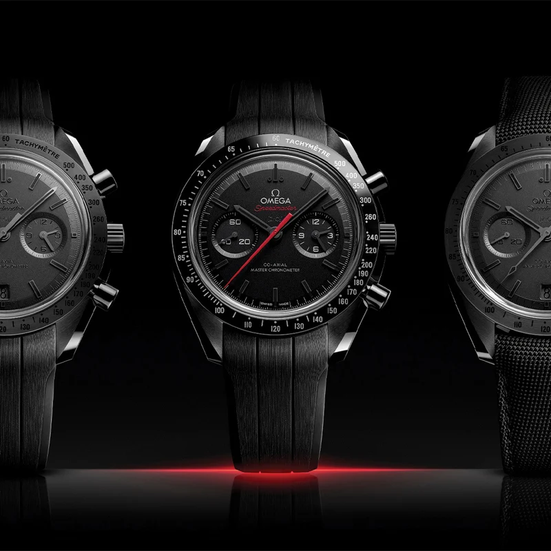 Speedmaster Dark Side of the Moon Black Ceramic 44.25mm - Full Black on Fabric Strap