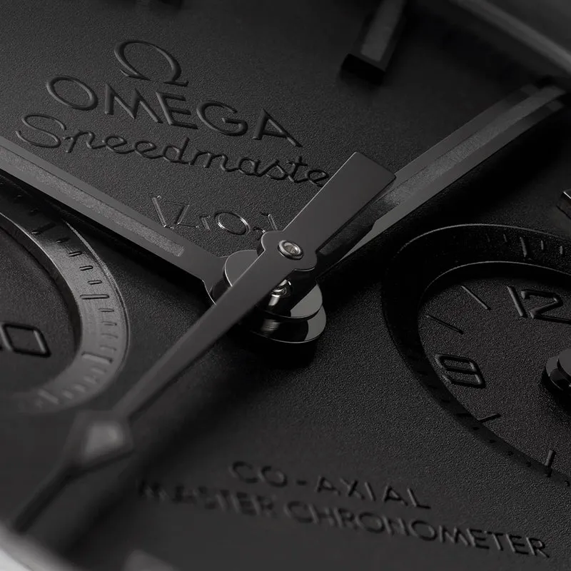 Speedmaster Dark Side of the Moon Black Ceramic 44.25mm - Full Black on Rubber Strap
