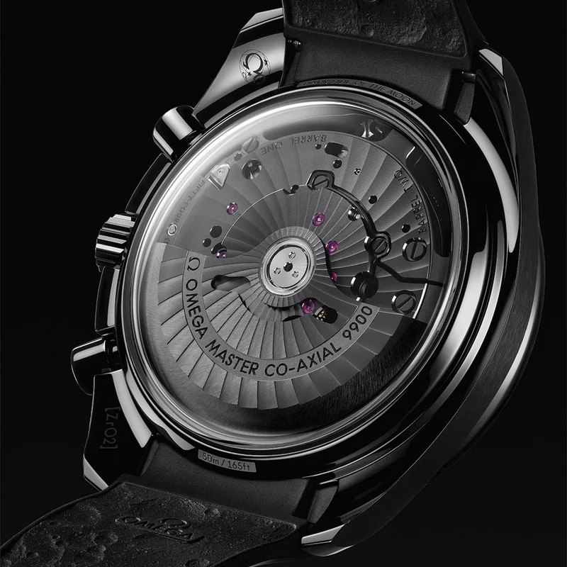 Speedmaster Dark Side of the Moon Black Ceramic 44.25mm - Full Black on Rubber Strap