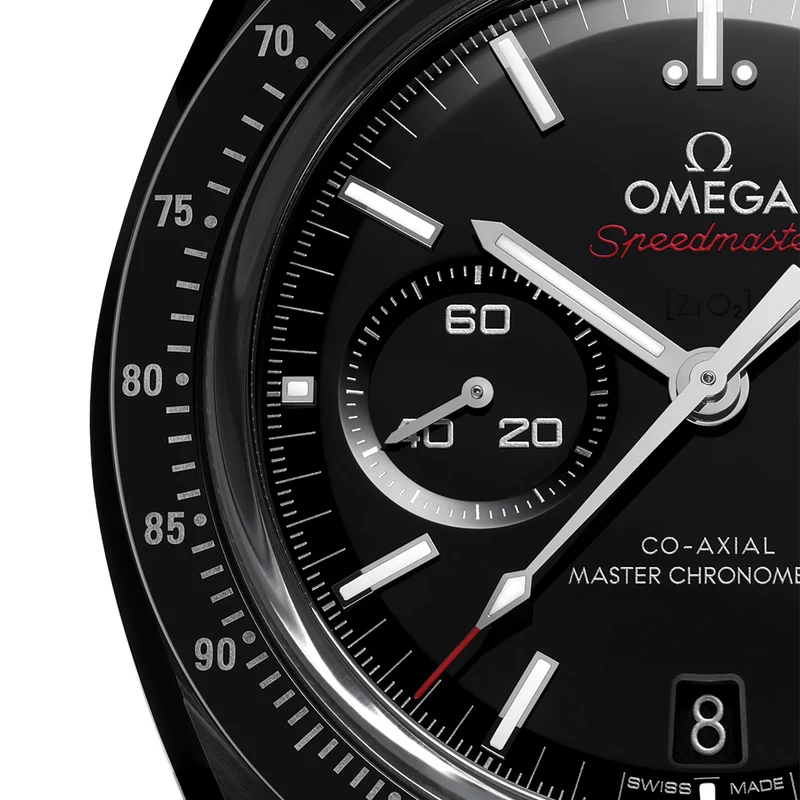 Speedmaster Dark Side of the Moon Black Ceramic 44.25mm - Black on Fabric Strap