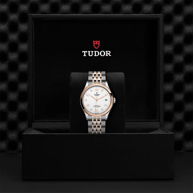 1926 Rose Gold Two-Tone 36mm - White, Diamond-Set on Bracelet