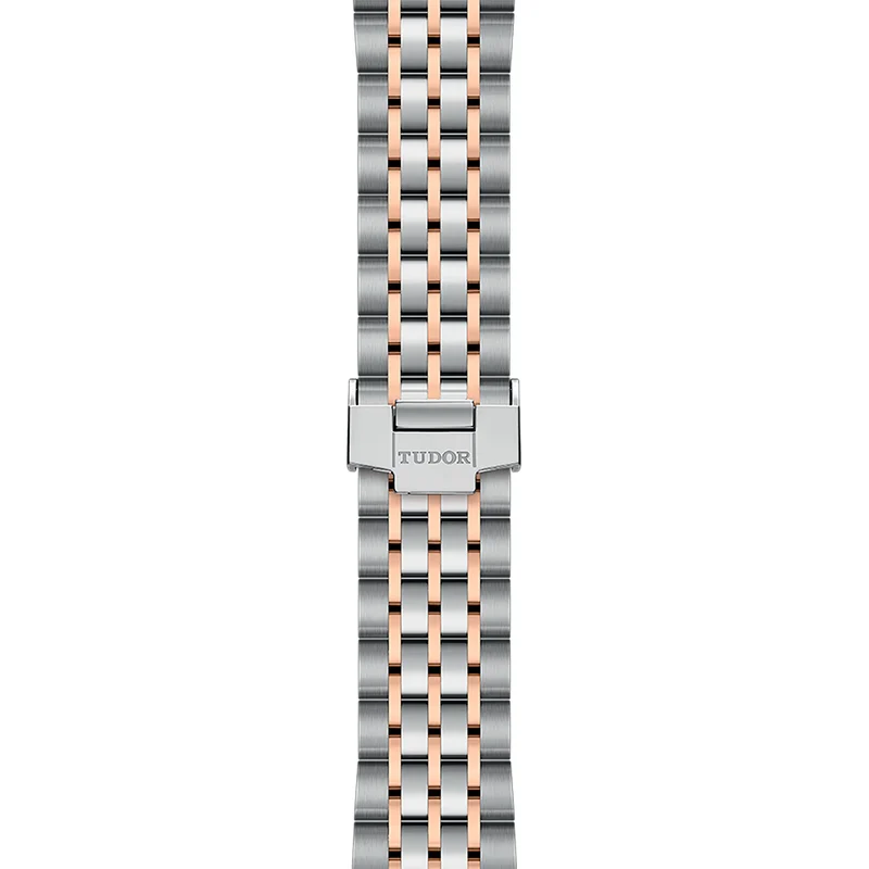 1926 Rose Gold Two-Tone 39mm - Black, Diamond-Set on Bracelet