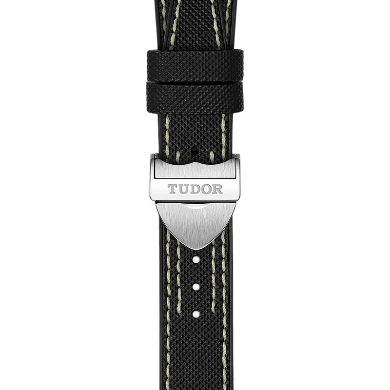 Black Bay Pro GMT 39mm - Opaline on Rubber/Leather Strap